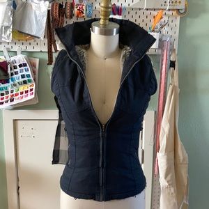 Nomads Hemp Wear Faux Fur Lined Hooded Vest